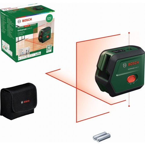 BOSCH UniversalLevel 2 Křížový laser s funkcí kolmého paprsku 0603663F00
