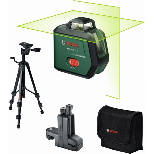 BOSCH PLL360-15G UNI Křížový laser 360° + stativ + držák 0603663K02