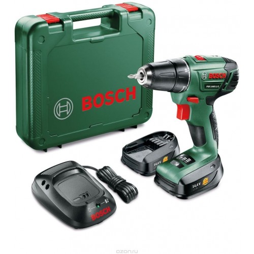 BOSCH PSR 1440 LI-2 Akumulátorový vrtací šroubovák (2x Akku) 06039A3021