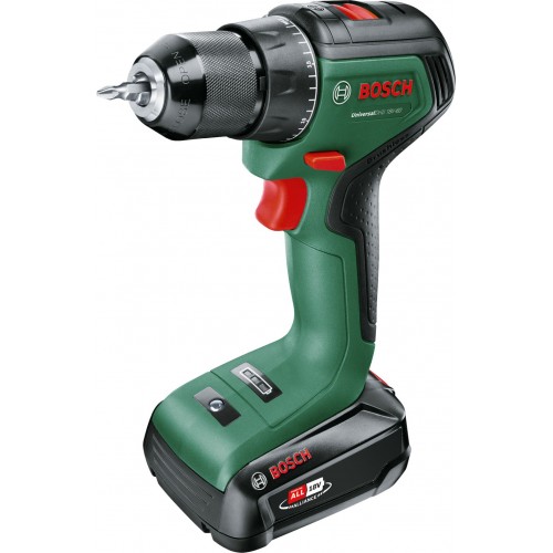 BOSCH UniversalDrill 18V-60 (1x 2,0Ah) + AL18V-20 Akumulátorový šroubovák 06039D7001