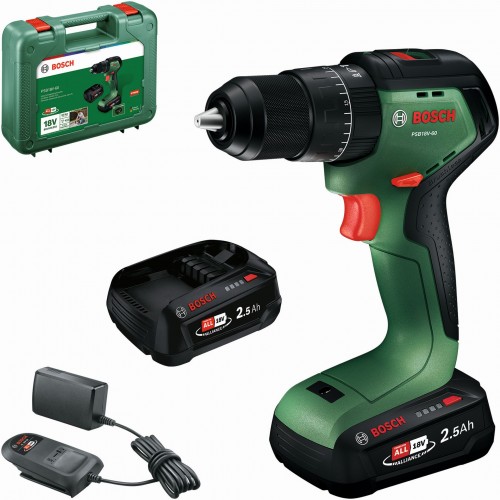 BOSCH PSB18V-60 Akumulátorový příklepový vrtací šroubovák, 2x2,5Ah, Kufr 06039D7302