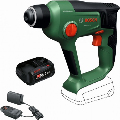 BOSCH PBH 18V-14 Akumulátorové vrtací kladivo 1x2,5Ah, kufr 06039E6003 BOSCH PBH 18V-14 Akumulátorové vrtací kladivo 1x2,5Ah, kufr 06039E6003