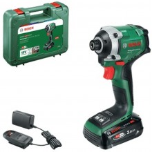 BOSCH UID 18V-210 Rázový utahovák, 1× akumulátor 2,0 Ah, nabíječka 06039E7001