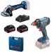 BOSCH Kombinovaná sada: GDX 180-LI + GWS 180-LI + 2× akumulátor 4,0Ah v kufříku 0615990N1U