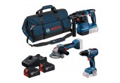 BOSCH GSR + GWS + GBH + 2× GBA 18V 4.0 Ah + GAL 18V-40 18V nářadí 3 ks 0615A50094 BOSCH GSR + GWS + GBH + 2× GBA 18V 4.0 Ah + GAL 18V-40 18V nářadí 3 ks 0615A50094