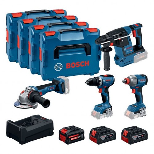 BOSCH PROFESSIONAL Sada GSR 18V-65 + GDX 18V-285 + GBH 18V-26 + GWS 18V-11 0615A500BJ