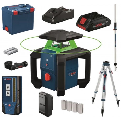 BOSCH GRL18V-3-31G+BT170+GR240 PROFESSIONAL Stavební rotační laser 0615A500DG BOSCH GRL18V-3-31G+BT170+GR240 PROFESSIONAL Stavební rotační laser 0615A500DG
