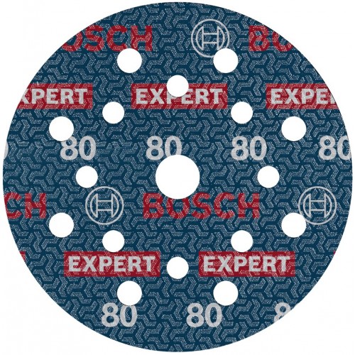 BOSCH Brusný kotouč EXPERT O780 s fólií, 125 mm, G80, 50ks 2608902409