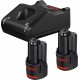 BOSCH Akumulátor 2× GBA 12V 2.0Ah + nabíječka GAL 12V-40 1600A019R8