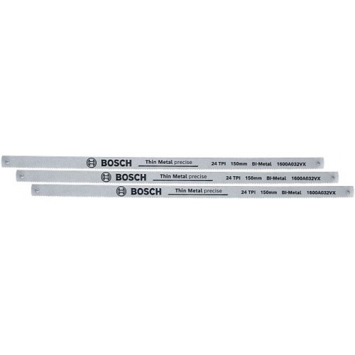 BOSCH Pilové plátky 150mm 24 TPI, 3ks 1600A032UL