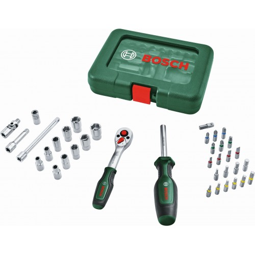 BOSCH 1/4" ráčnová sada 37 dílů 1600A039J6 BOSCH 1/4" ráčnová sada 37 dílů 1600A039J6