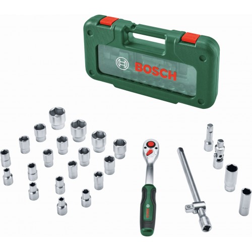 BOSCH 1/2" ráčna v sadě 26 dílů 1600A039J7 BOSCH 1/2" ráčna v sadě 26 dílů 1600A039J7