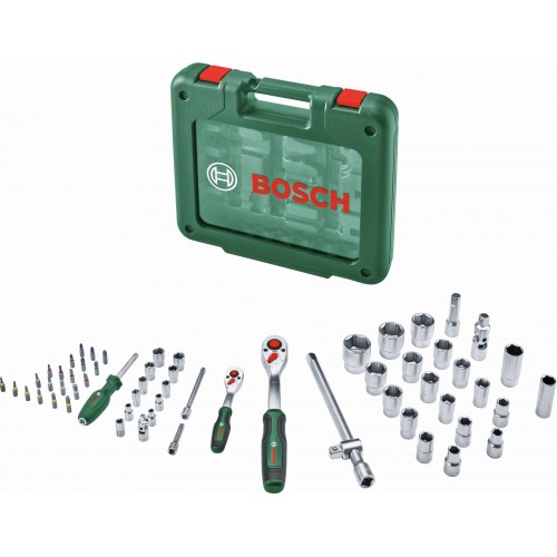 BOSCH 1/4" + 1/2" ráčnová sada 60 kusů 1600A039J8 BOSCH 1/4" + 1/2" ráčnová sada 60 kusů 1600A039J8