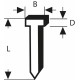 BOSCH Hřeb, typ 47 1,8 x 1,27 x 26mm 1609200379