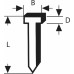 BOSCH Hřebíčky, typ 48 1,8 x 1,45 x 14 mm 1609200393