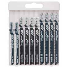 BOSCH 10dílná sada pilových plátků pro kmitací pily Basic for Wood 2607010629