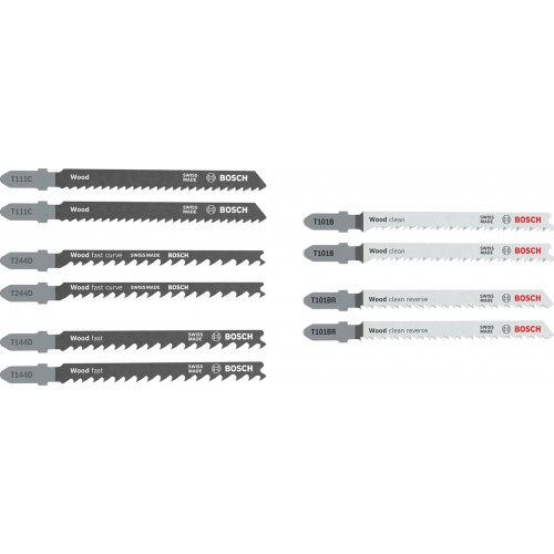 BOSCH Sada pilových plátků pro přímočaré pily 10 ks 2607012069 BOSCH Sada pilových plátků pro přímočaré pily 10 ks 2607012069