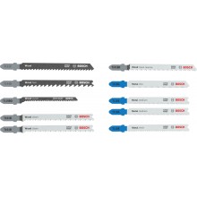 BOSCH Sada pilových plátků pro přímočaré pily Wood and Metal, 10 ks 2607012071