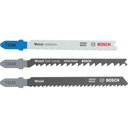 BOSCH Sada pilových plátků pro přímočaré pily Wood and Metal, 3 ks 2607012076 BOSCH Sada pilových plátků pro přímočaré pily Wood and Metal, 3 ks 2607012076