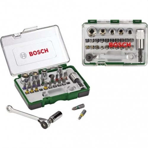 BOSCH Sada 27 kusů šroubovacích nástavců s ráčnou 2607017160