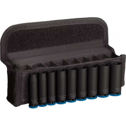 BOSCH Sada PRO Impact Socket Set, 1”, hluboké, 9 ks 2608003035