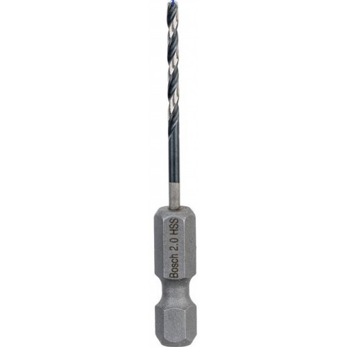 BOSCH Spirálový vrták s šestihrannou stopkou HSS 2,0 mm 2 x 24 x 60 mm 2608577045