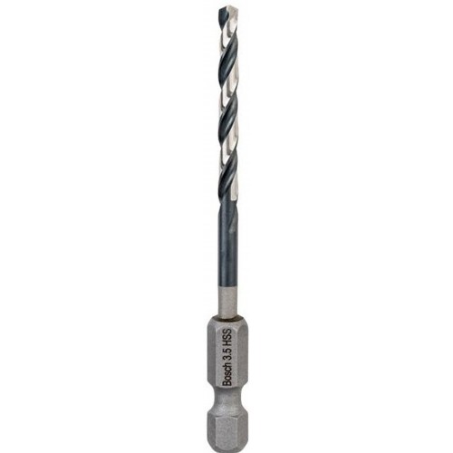 BOSCH Spirálový vrták s šestihrannou stopkou HSS 3,5 mm 3.5 x 39 x 79 mm 2608577051