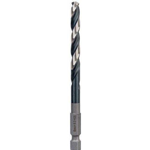 BOSCH Spirálový vrták s šestihrannou stopkou HSS 6,0 mm 6 x 57 x 98 mm 2608577058