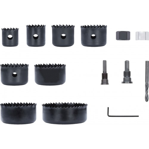 BOSCH Sada děrovek s adaptérem a pilotním vrtákem na dřevo a sádrokarton 2608594504