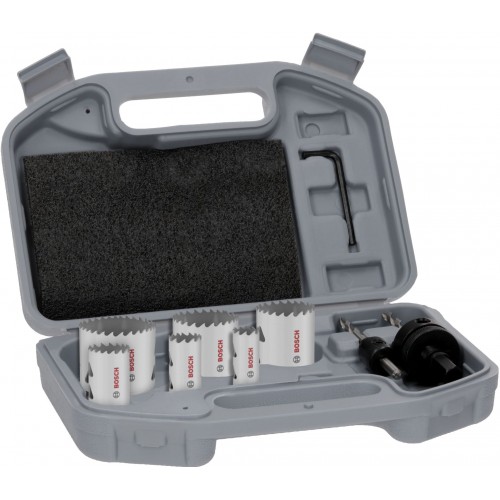 BOSCH Multi Material Sada děrovek se závitem, 19; 22; 29; 38; 44; 57 × 40 mm 2608594612