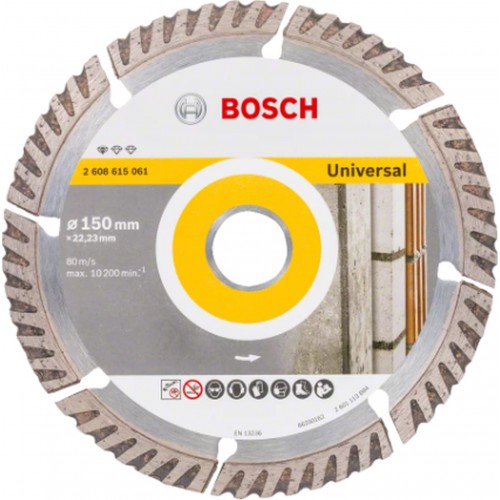 BOSCH Diamantový dělicí kotouč Standard for Universal 230 × 22,23 (balení 10 ks)2608615066