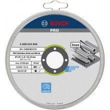 BOSCH Řezací kotouč PRO Stainless Steel and Metal, 125 × 1,6 × 22,23 mm 2608619050