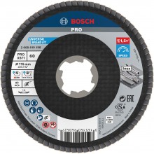 BOSCH Lamelový brusný kotouč PRO X571, lomené provedení, 115 mm, G60, X-Lock 2608619198