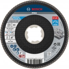 BOSCH Lamelový brusný kotouč PRO X571, lomené provedení, 115 mm, G80, X-Lock 2608619199