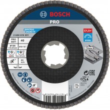 BOSCH Lamelový brusný kotouč PRO X571, lomené provedení, 125 mm, G40, X-Lock 2608619201