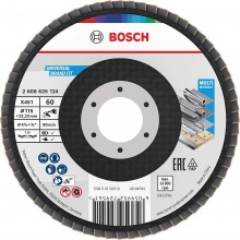 BOSCH Lamelový brusný kotouč X451, 115 × 22,23 mm, G60, T29, 15 ks 2608626168