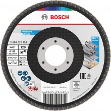 BOSCH Lamelový brusný kotouč X451, 115 × 22,23 mm, G120, T29, 15 ks 2608626170