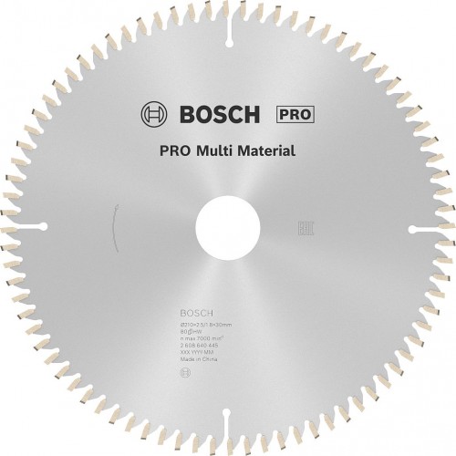 BOSCH Pilový kotouč PRO Multi Material pro okružní pilu, 210 × 2,5 × 30 mm 2608640445