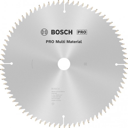 BOSCH Pilový kotouč PRO Multi Material pro okružní pilu, 305 × 3,2 × 30 mm, T80 2608640452