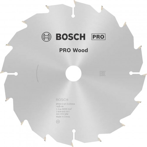 BOSCH Pilový kotouč PRO Wood pro okružní pilu, 184 × 2,6 × 16 mm, T36 2608640818 BOSCH Pilový kotouč PRO Wood pro okružní pilu, 184 × 2,6 × 16 mm, T36 2608640818