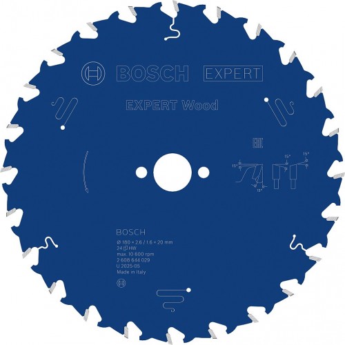 BOSCH Pilový kotouč EXPERT Wood, 180 × 2,6/1,6 × 20 mm, T24 2608644029