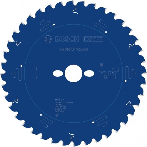 BOSCH Expert for Wood Pilový kotouč, 250 x 30 x 2,4 mm, 40 2608644080