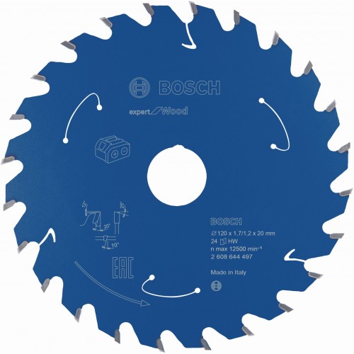 BOSCH Pilový kotouč pro aku pily; Expert for Wood 120x20x1,7/1,2x24T 2608644497