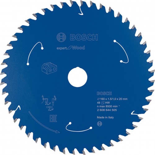 BOSCH Pilový kotouč pro aku pily; Expert for Wood 160x20x1,5/1x48T 2608644505