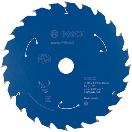 BOSCH Pilový kotouč pro aku pily; Expert for Wood 165x20x1,5/1x24T 2608644507