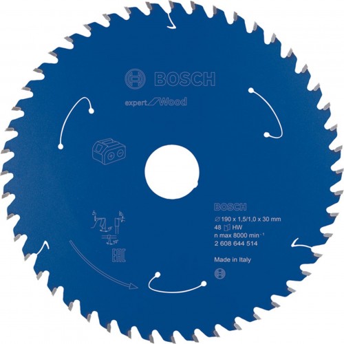 BOSCH Pilový kotouč Expert for Wood pro akumulátorové pily 190×1,5/1×30 T48 2608644514