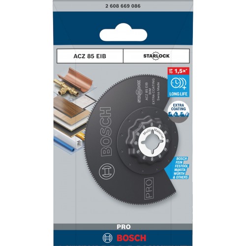 BOSCH Segmentový pilový kotouč PRO ACZ 85 EIB pro multifunkční nářadí, 85 mm 2608669086 BOSCH Segmentový pilový kotouč PRO ACZ 85 EIB pro multifunkční nářadí, 85 mm 2608669086