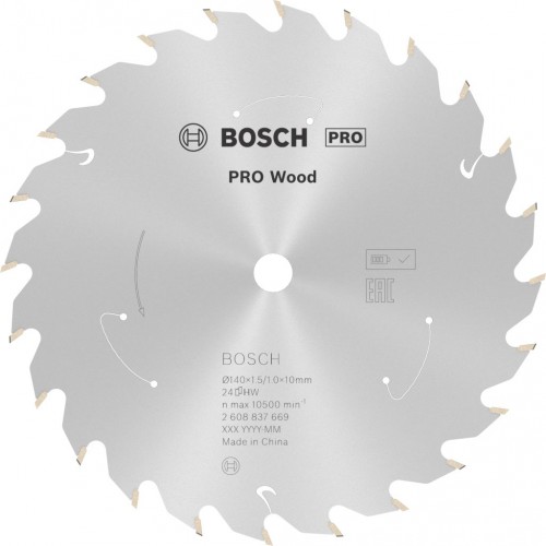 BOSCH Pilový kotouč pro aku pily; Standard for Wood 140x10x1,5/1,0x24T 2608837669