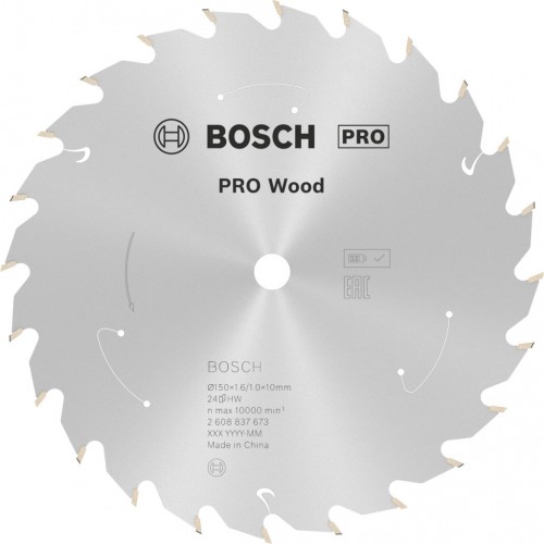 BOSCH Pilový kotouč pro aku pily; Standard for Wood 150x10x1,6/1,0x24T 2608837673