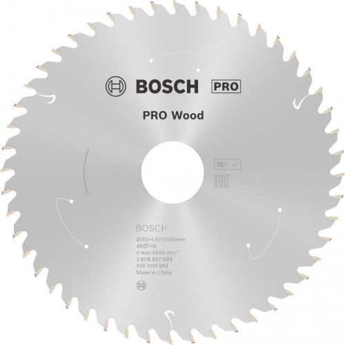 BOSCH Pilový kotouč pro aku pily; Standard for Wood 165x30x1,5/1,0x48T 2608837689